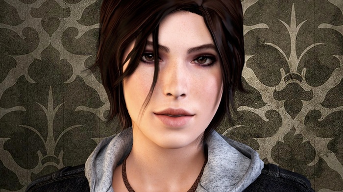 brunette, Lara Croft