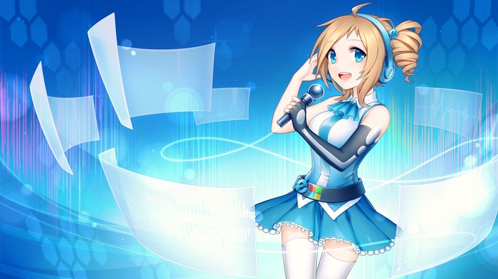 anime, os, tan, Internet Explorer, Windows 7, anime girls, headphones