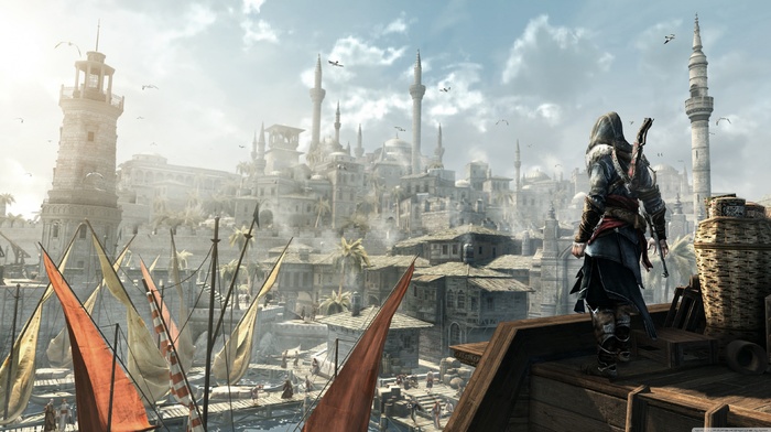 Ezio Auditore da Firenze, Konstantinopolis, looking into the distance, Assassins Creed Revelation, Assassins Creed