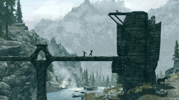 bridge, video games, the elder scrolls v skyrim