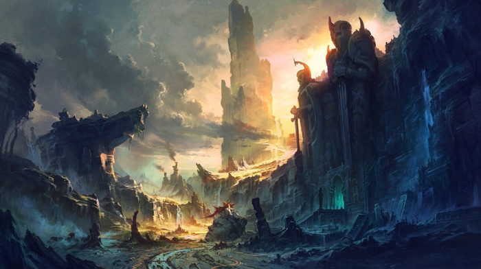 Warcraft, city, ruin