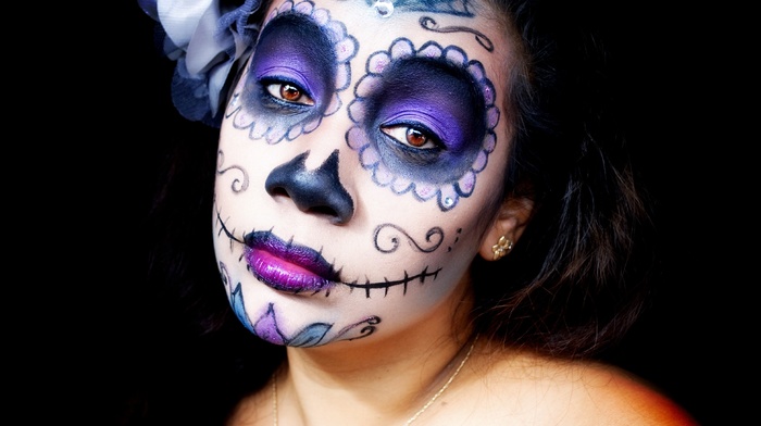 sugar skull, Dia de los Muertos, model, girl