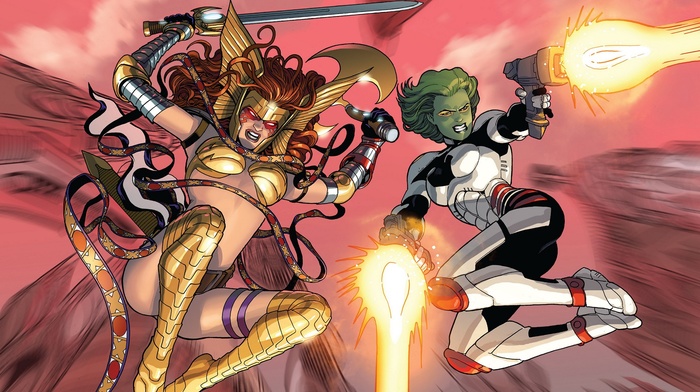 guardians of the galaxy, Aldrif Odinsdottir, Gamora, Marvel Comics