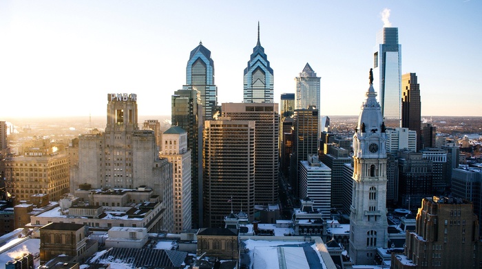 building, cityscape, clear sky, Philadelphia