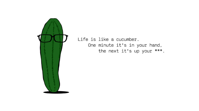 vector, simple, quote, glasses, cucumbers