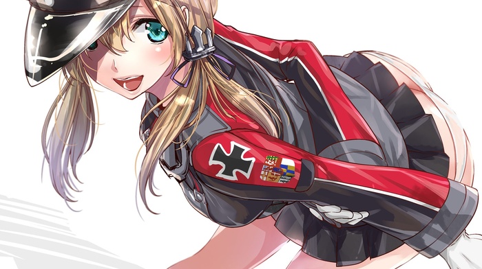 anime, ass, Prinz Eugen KanColle, long hair, Kantai Collection, anime girls, uniform