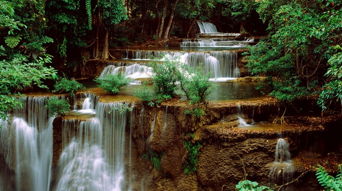 waterfall, nature