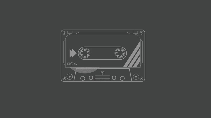 audio cassete, simple background