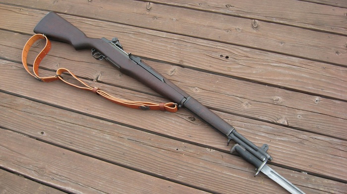 gun, bayonet, M1 Garand