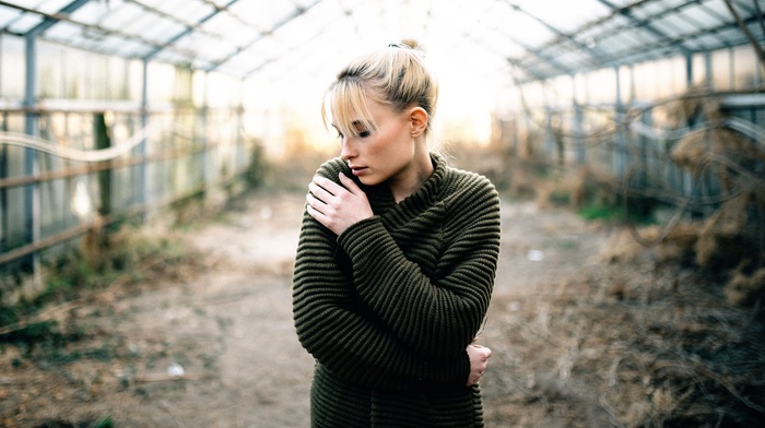 greenhouse, model, girl