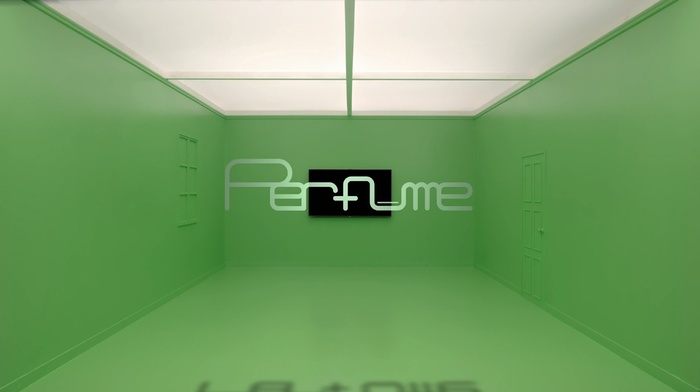 j, pop, logo, geometry, empty, Perfume Band, room