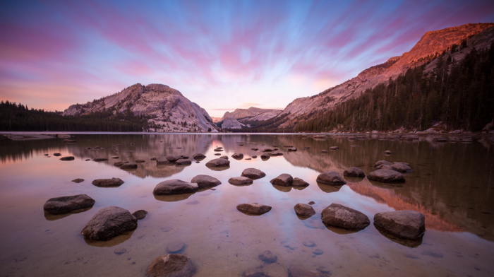 river, landscape, water, mountains, reflection, california, yosemite valley, Yosemite National Park, USA