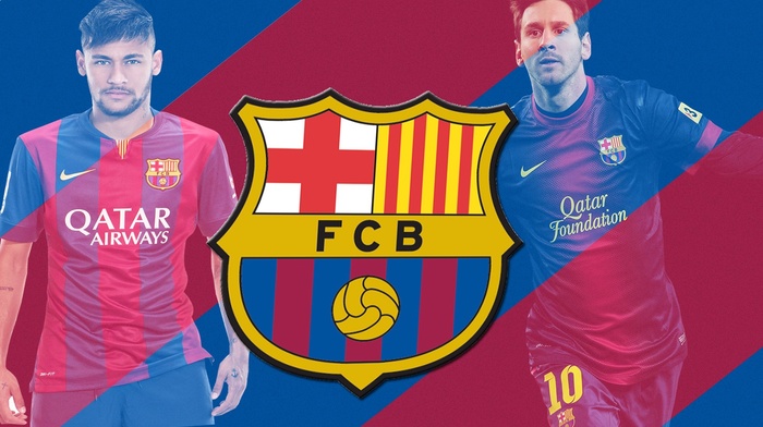 logo, Neymar, Lionel Messi, FC Barcelona