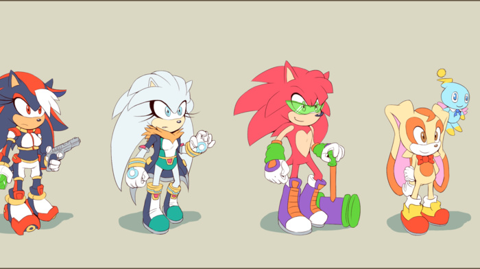 genderswap, Knuckles, Tails character, Sonic the Hedgehog, Shadow the Hedgehog, Sonic