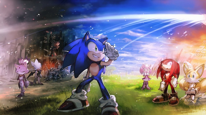 Tails character, Shadow the Hedgehog, Sonic, Knuckles, Sonic the Hedgehog