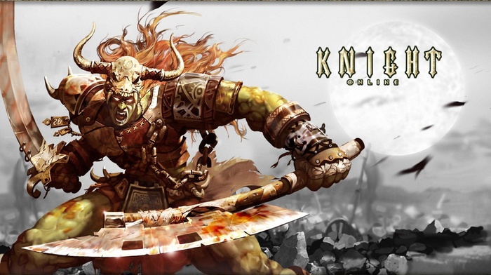 warrior, knight, Knight Online, orcs