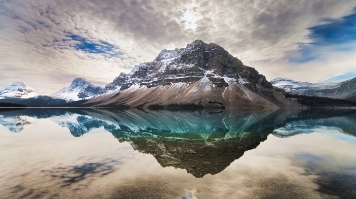 nature, Bow Lake, landscape