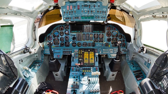 strategic bomber, Tupolev Tu, 160, Russian Air Force, airplane, cockpit
