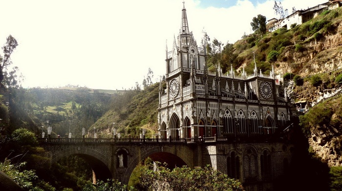 mountains, cathedral