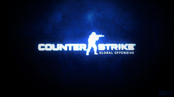 Counter, Strike Global Offensive, black, cs, dark, blue background, blue