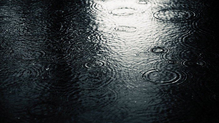 water, gloomy, rain