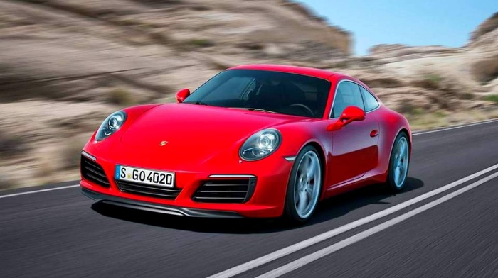 Porsche, motion blur, car, red cars