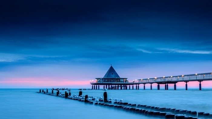 pier, water, sea