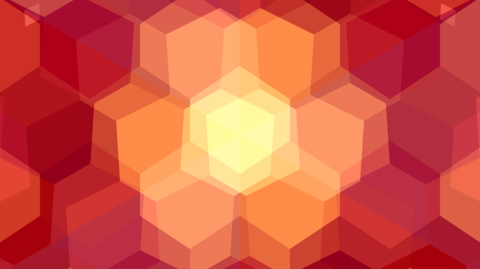 abstract, hexagon