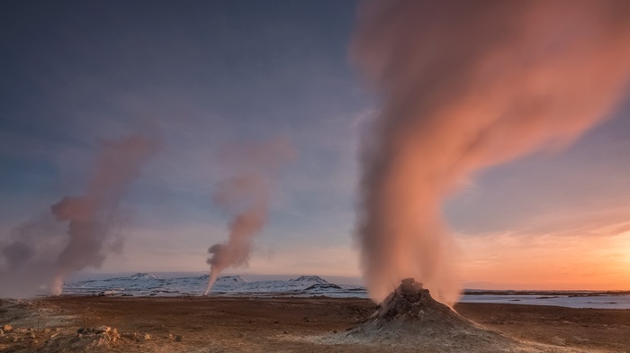 geysers, landscape