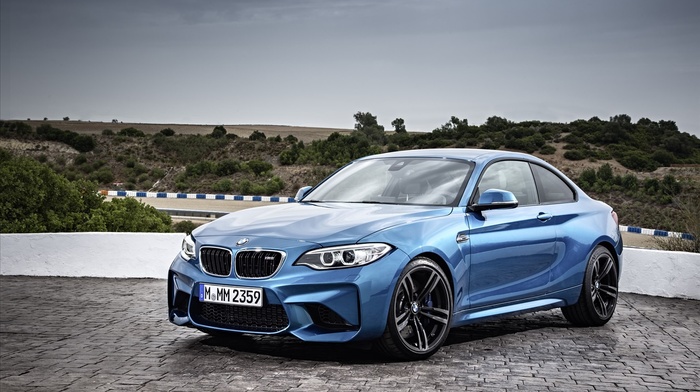 BMW, BMW M2, blue cars, car