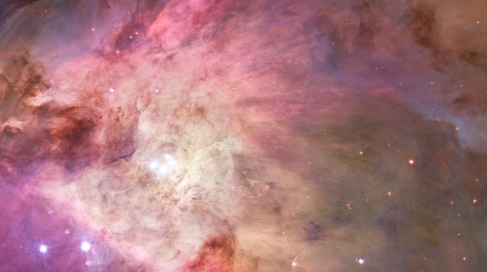 stars, Orion, triple screen, multiple display, Hubble Deep Field, space, suns, ESA, galaxy, nebula