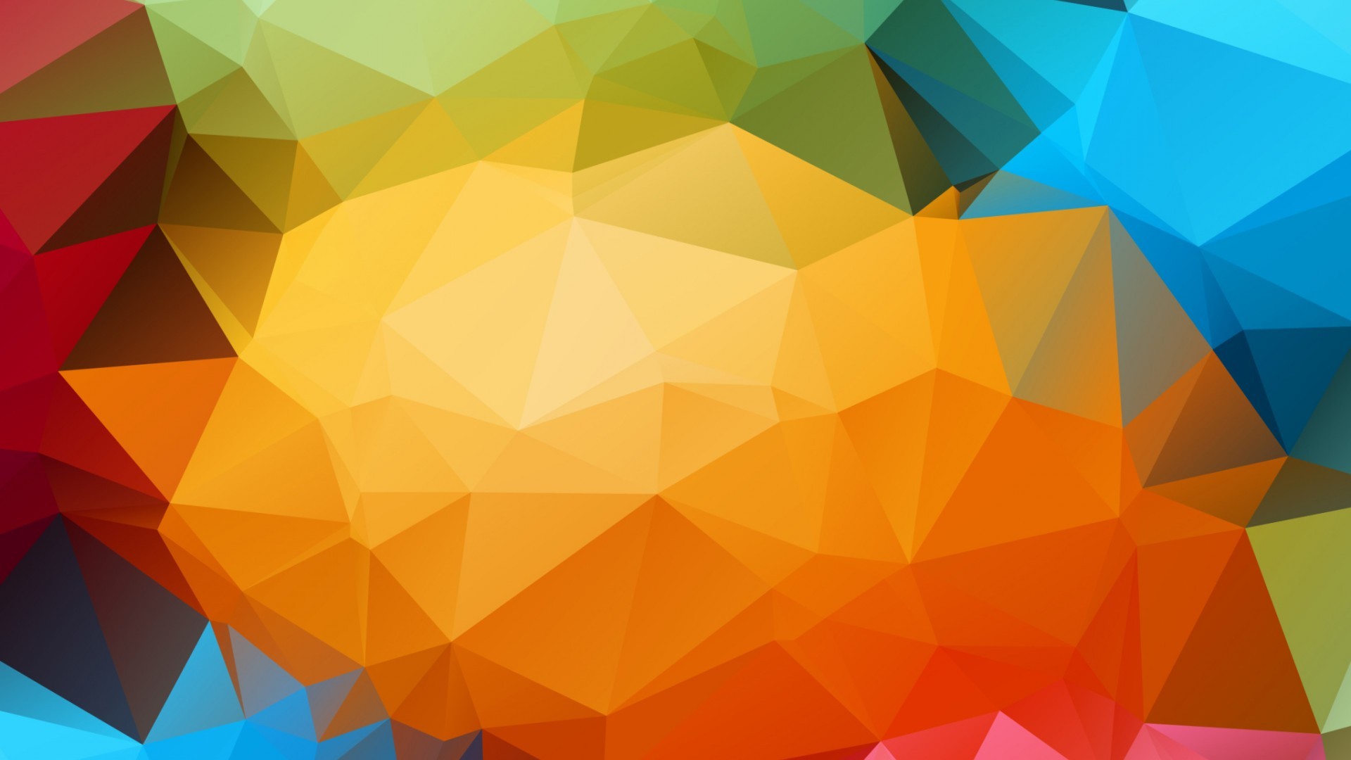 Low Poly Colorful Triangle Abstract Digital Art Wallpaper 127832