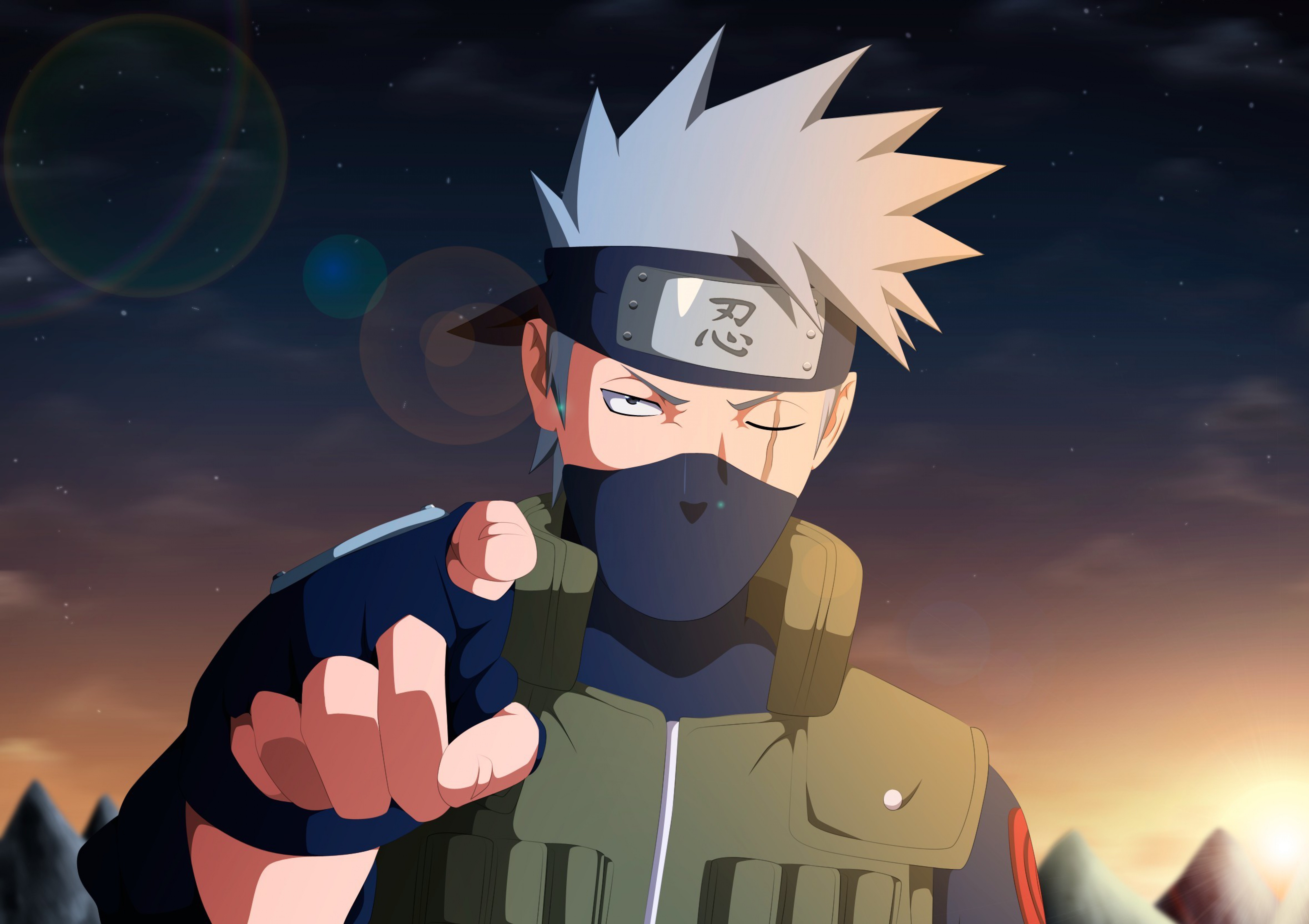 Naruto Shippuuden, anime, digital art, Hatake Kakashi - wallpaper #135109  (6000x4236px) on Wallls.com