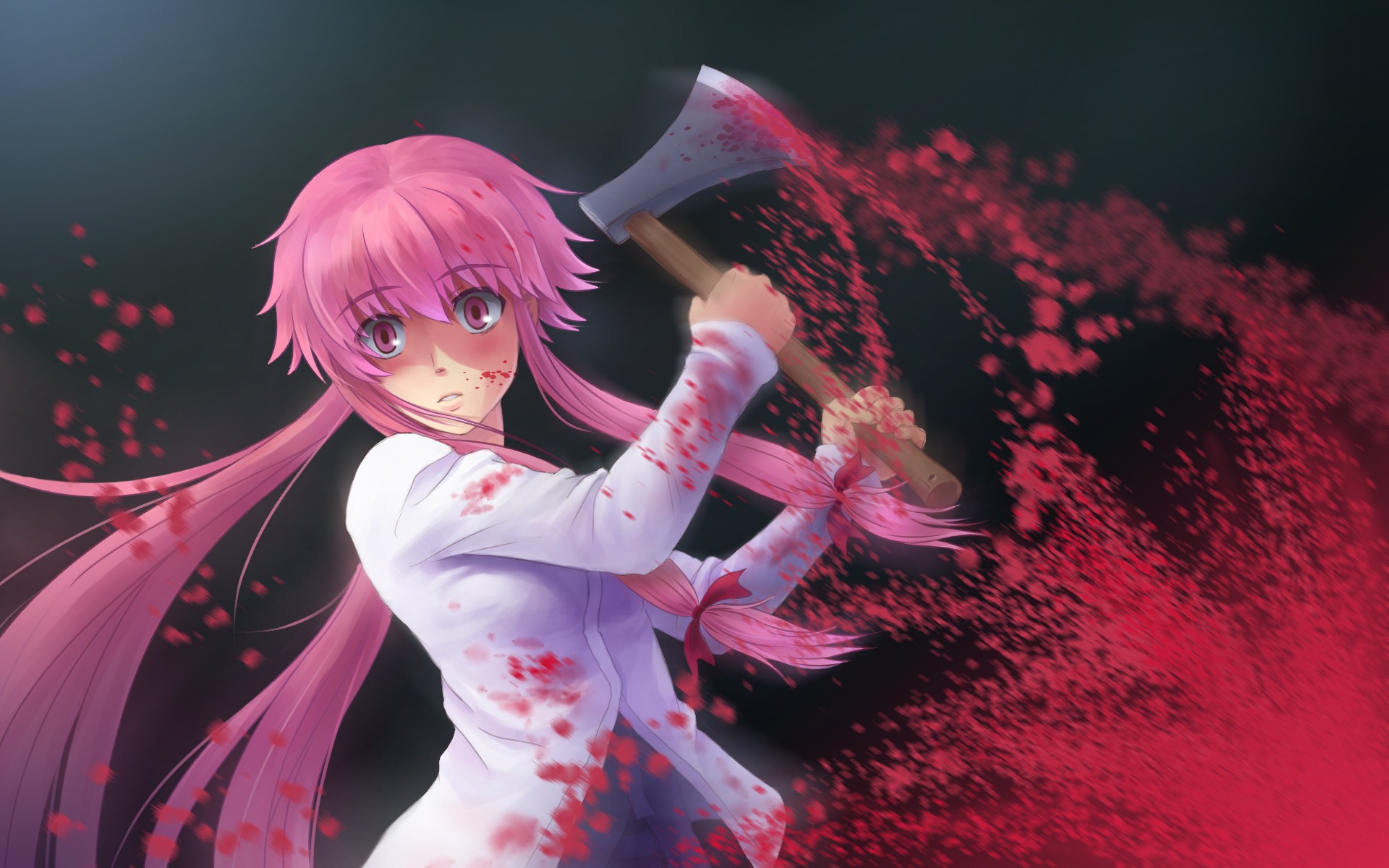 anime girls, yandere, Mirai Nikki, Gasai Yuno - wallpaper #150214