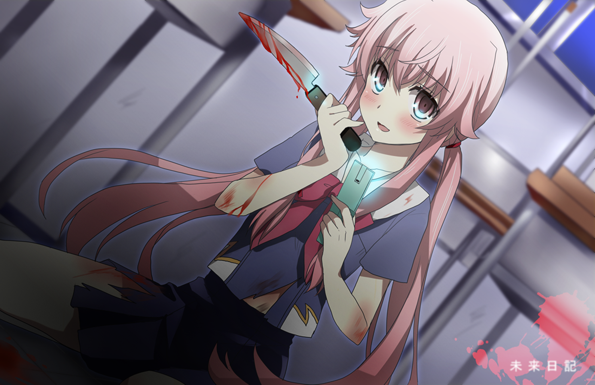 anime girls, yandere, Mirai Nikki, Gasai Yuno - wallpaper #150214