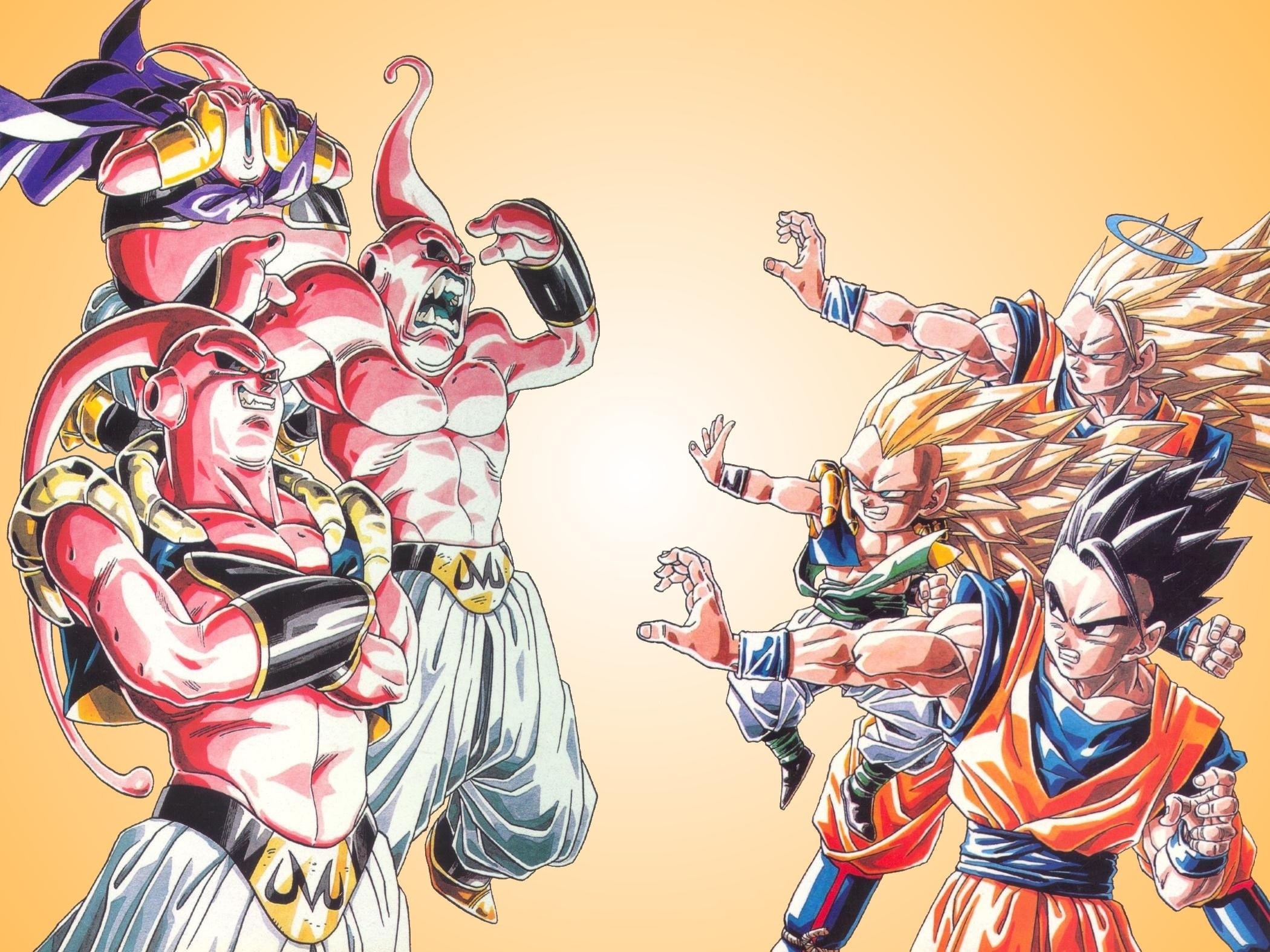 Dragon Ball Poster Buu Saga Gotenks Vegetto SSJ 12in x 18in Free