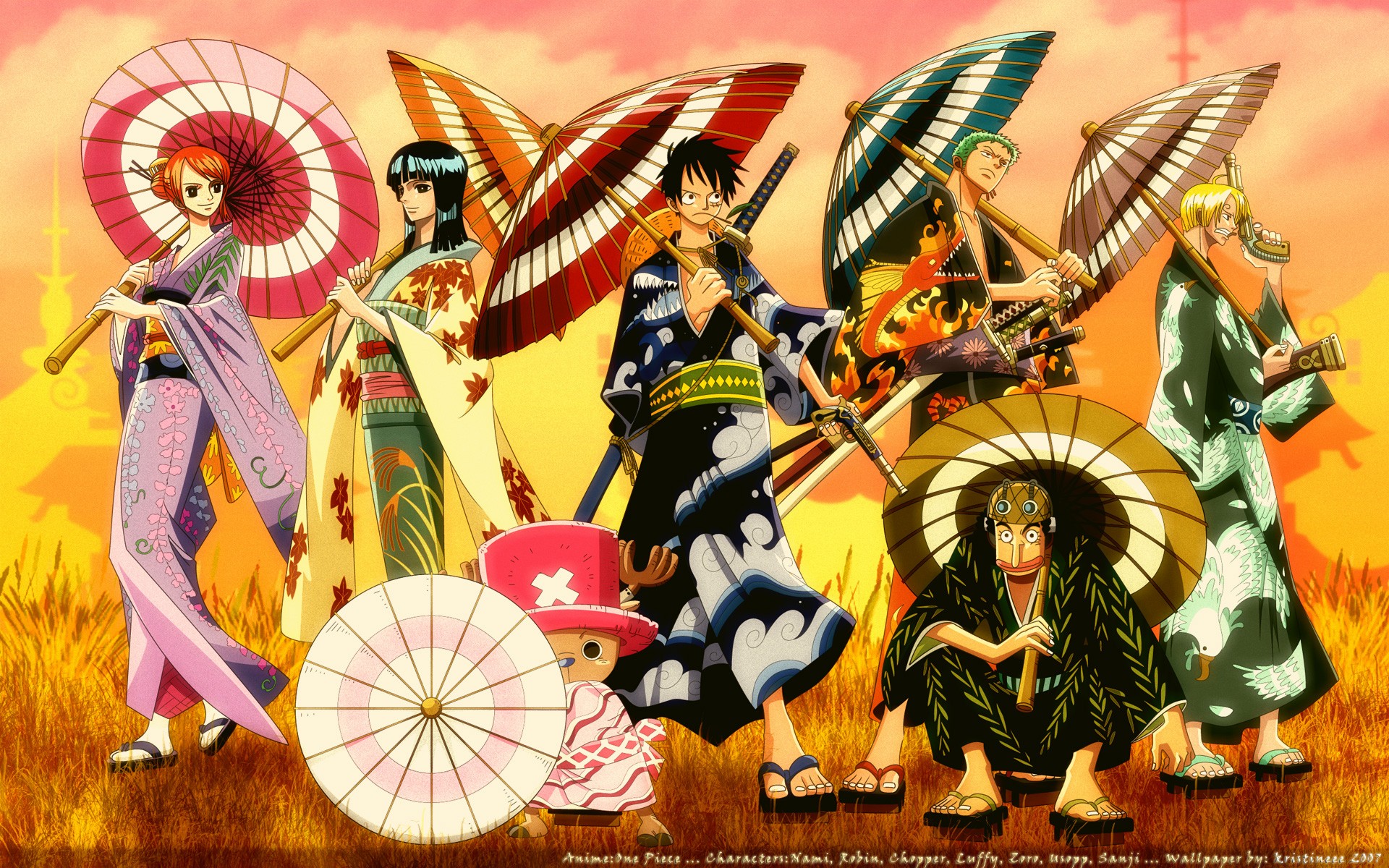 HD wallpaper: One Piece, anime, Monkey D. Luffy, Sanji, Nami, Nico Robin