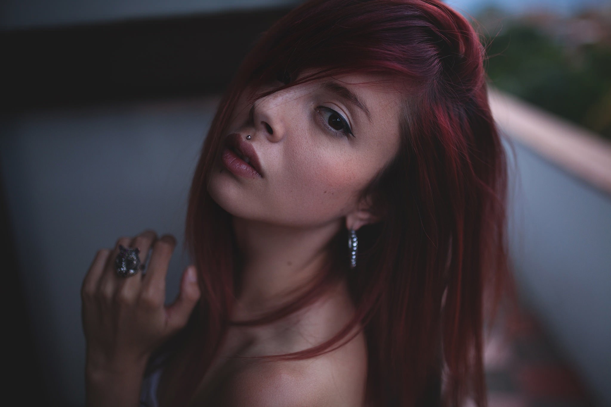 Portrait Girl Redhead Piercing Face Wallpaper 178474