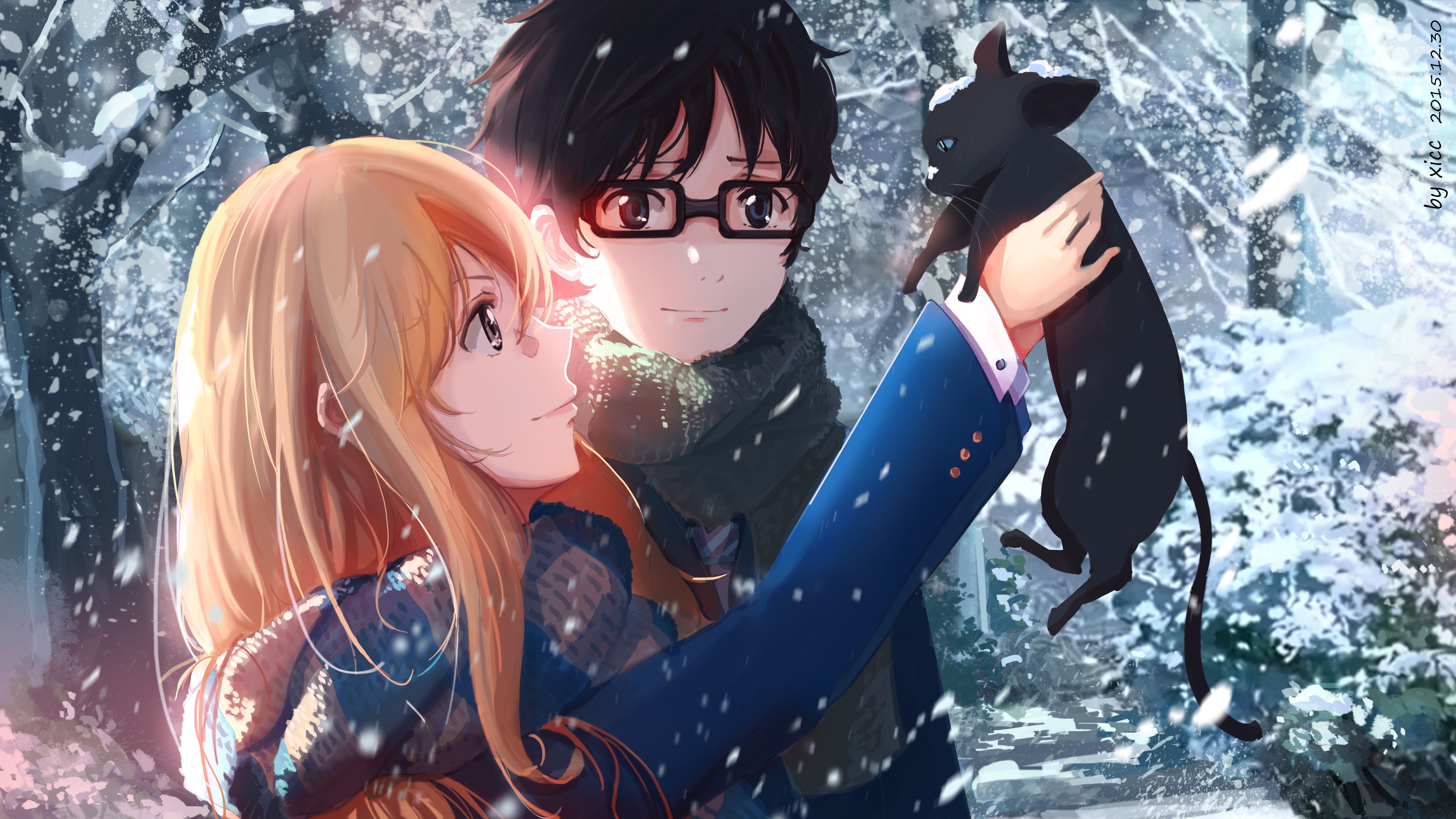 Shigatsu wa Kimi no Uso, Miyazono Kaori, Arima Kousei, anime