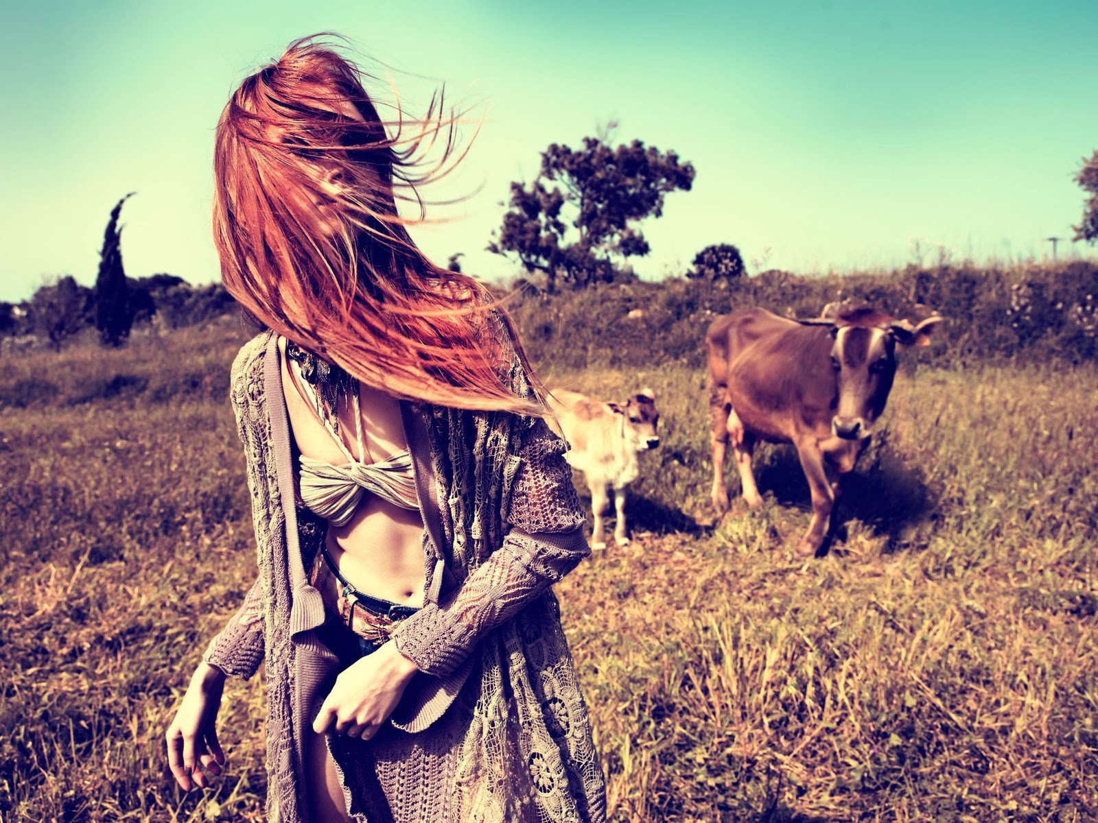 Redhead cowgirl
