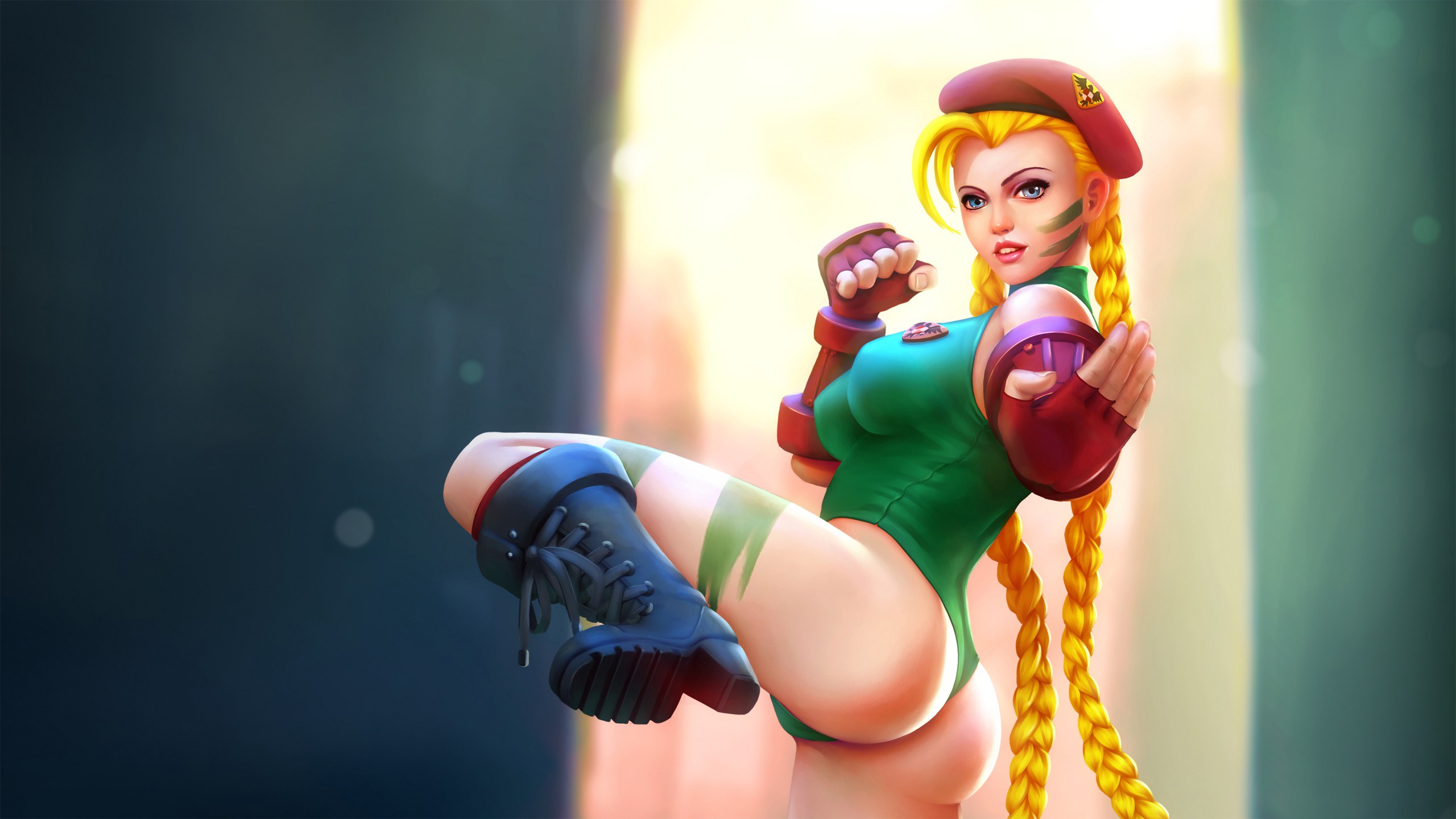 Cammy white from a popular fighting game