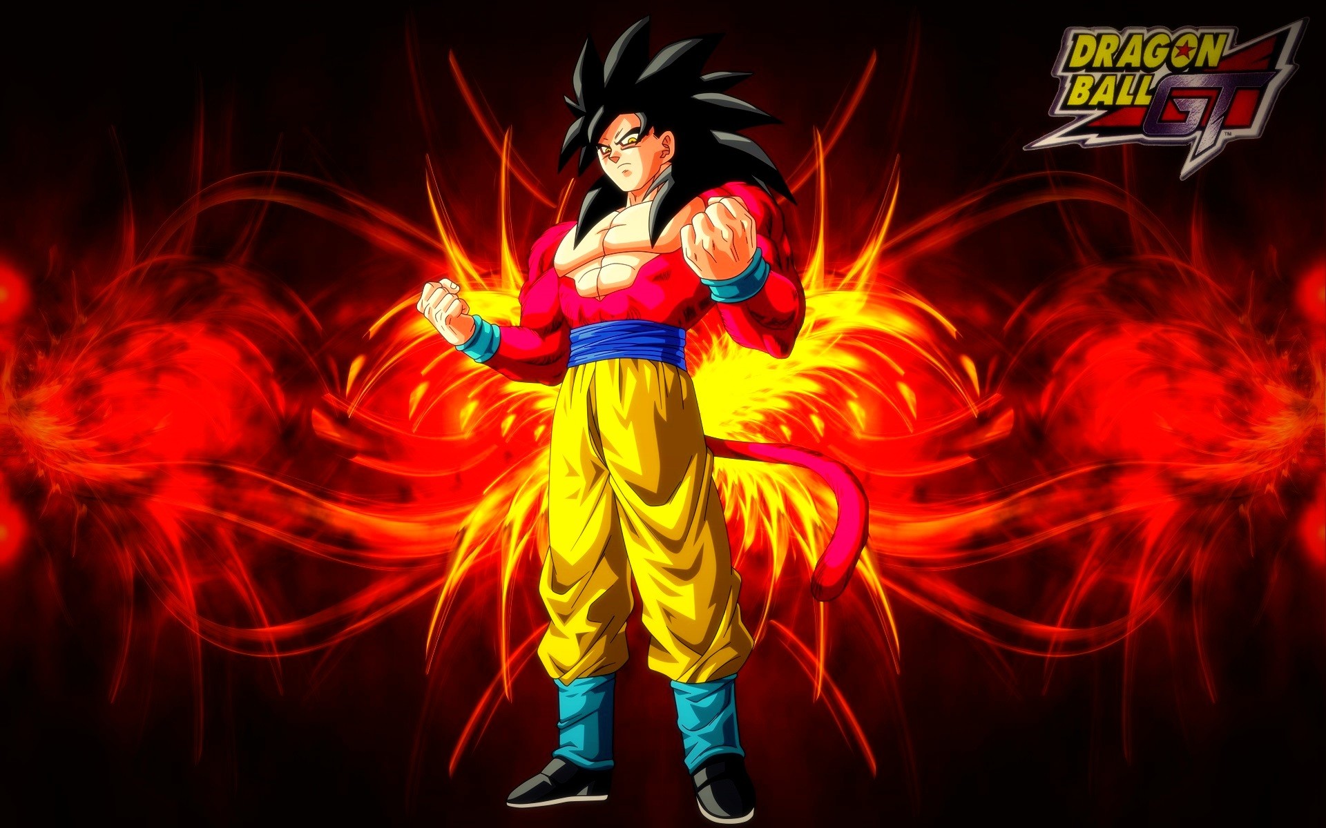 Live wallpaper Dragon Ball GT : Gokû Super Saiyan 4 Opening Scene