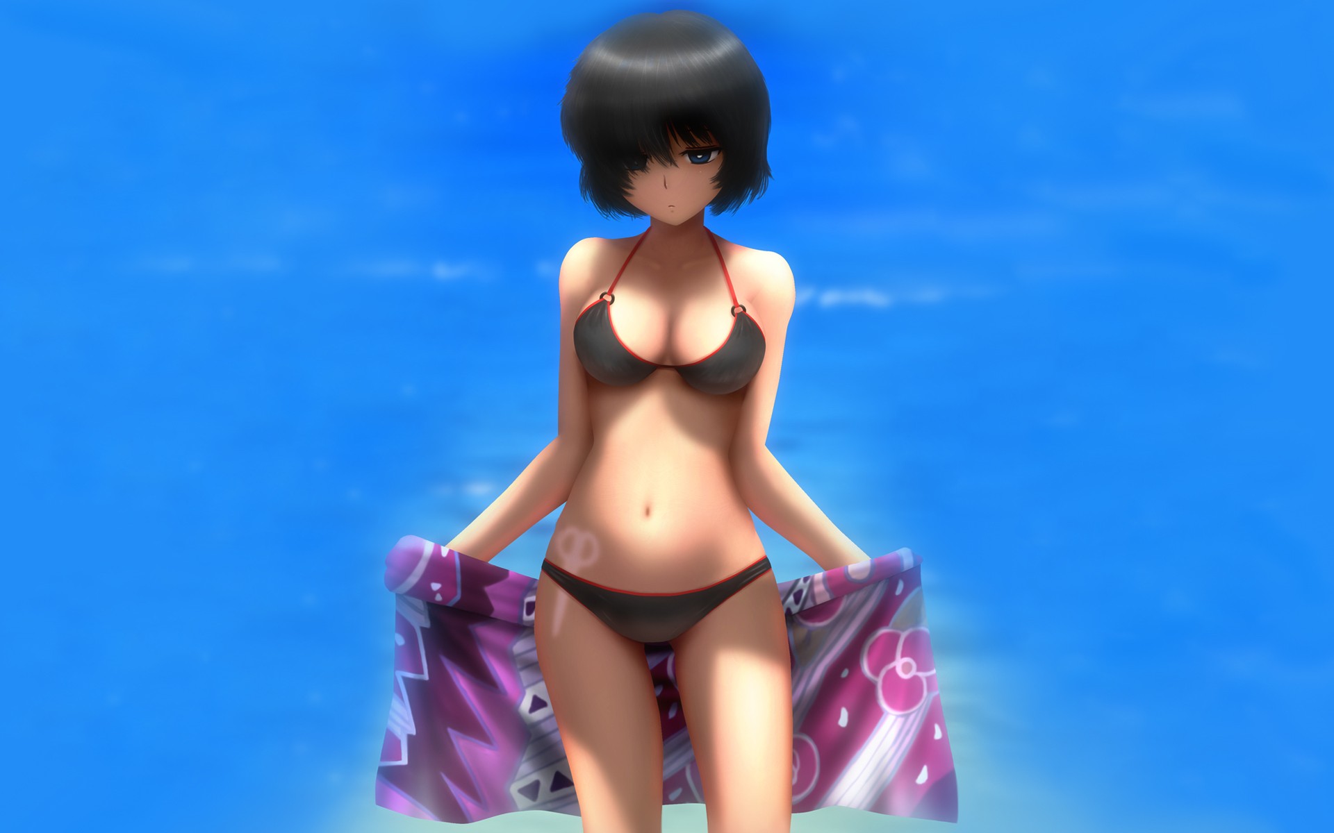 Urabe Mikoto, Mysterious Girlfriend X, anime girls, bikini