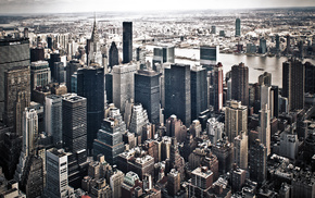 skyscrapers, city, New York City, cities