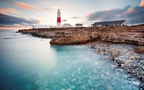 landscape, cliff, rock, sea