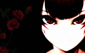 Beatmania, anime girls, rose, red eyes