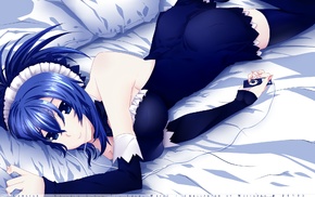 blue hair, anime, anime girls, Kampfer, Senou Natsuru