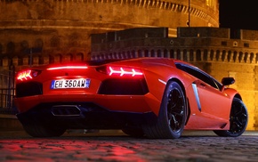 red cars, car, Lamborghini