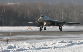 aircraft, snow, jet fighter