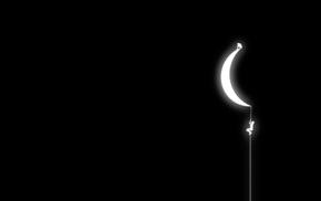 minimalism, moon